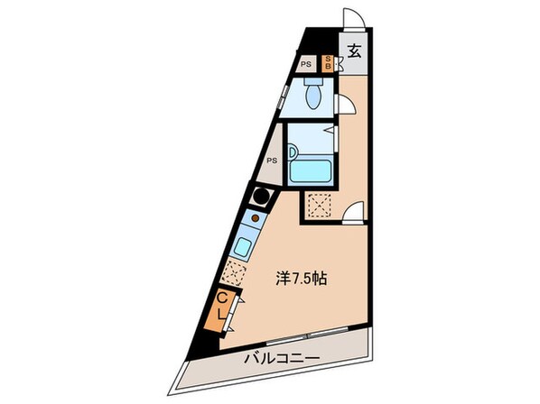 シャルマン・ヴィラ天神南の物件間取画像